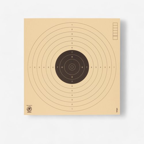 Kruger Zielscheiben Luftpistole auf 10 m 100 Stück 17 × 17 cm