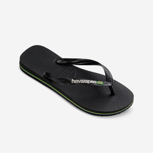 Havaianas Zehensandalen Herren Havaianas Brasil Logo schwarz