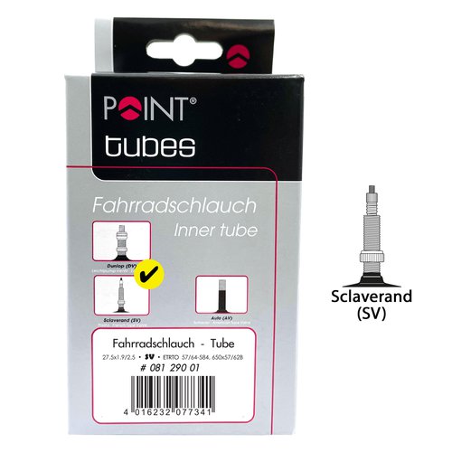 Point Fahrradschlauch Point 27.5 x 1.9/2.5 Presta 33 mm