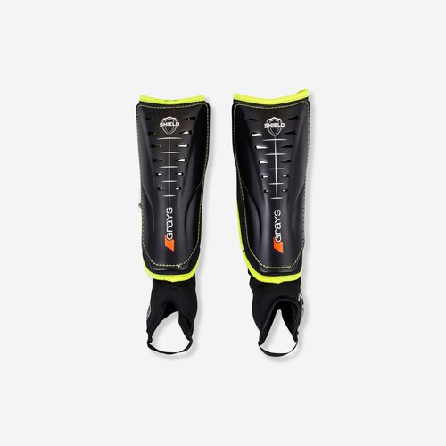 Grays Damen/Herren Schienbeinschoner Feldhockey - Grays Shield schwwarz/gelb