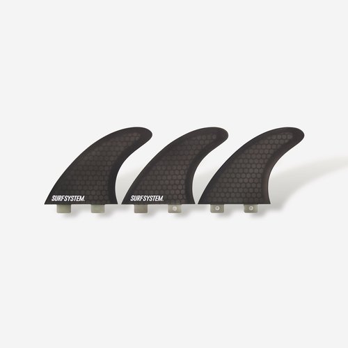 Surfsystem 3 Finnen Surfboard Fiber FCS1 Grösse L schwarz