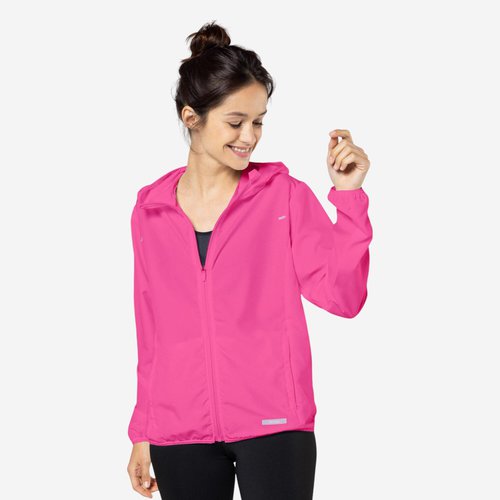 Kalenji Laufjacke Damen winddicht - Run 100 Wind rosa