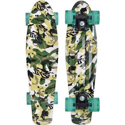 Schildkröt Skateboard Retro Skateboard FREE SPIRIT 22´ Camouflage