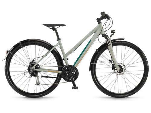 Winora Vatoa 27 Disc Damen Trekking Fahrrad grau 2021 52 cm  Trekkingräder