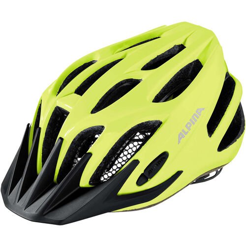 Alpina ALPINA Fahrradhelm "FB JR. 2.0 FLASH", Multi-Fit Light, für Kinder, schwarz/neongelb, 50-55