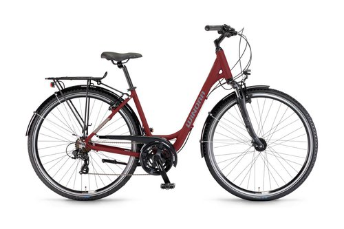 Winora Domingo 21 Wave Unisex Trekking Fahrrad rot 2024 46cm  Trekkingräder