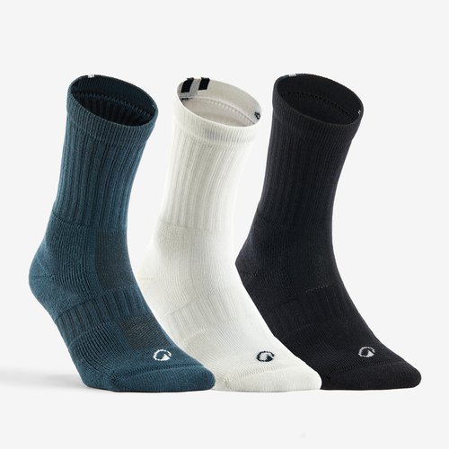 Decathlon Tennissocken RS500 High 3er Pack blau/weiß/grün Decathlon
