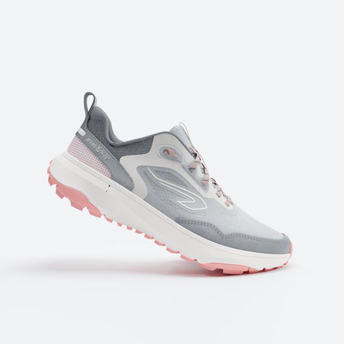 Kalenji Laufschuhe Trailrunning Damen - JF 190 Grip grau/rosa
