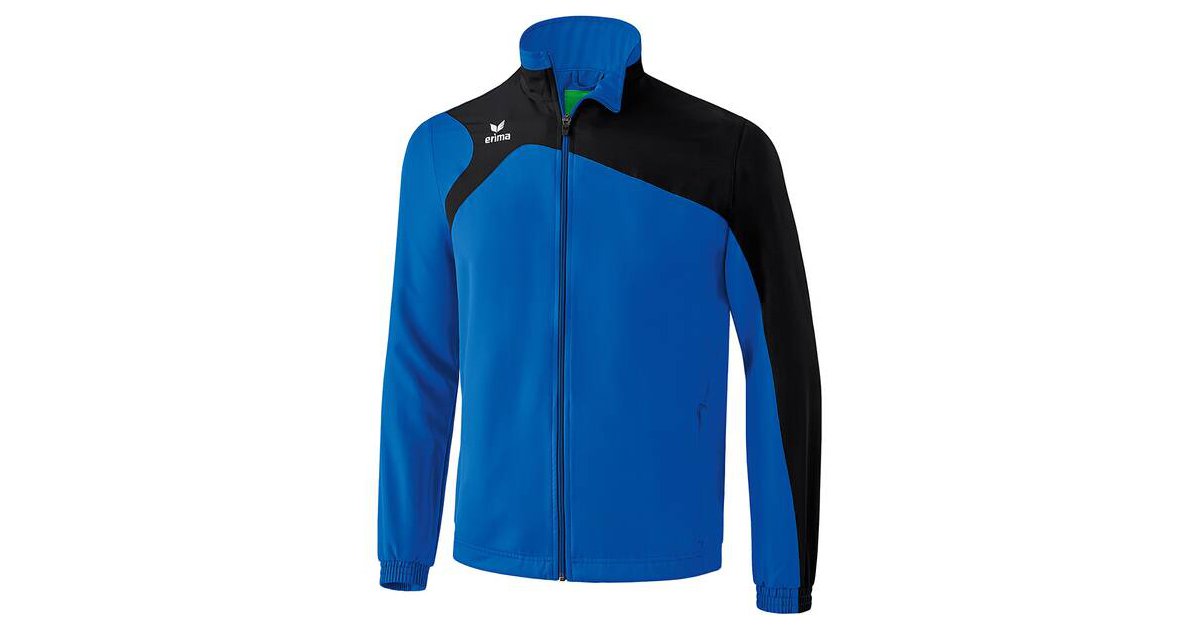 Veste De Présentation Erima Club 1900 Pour Homme - Style Sportif Asymétrique, Polyester Léger à Séchage Rapide - Poches Zippées, Cordon De Serrage