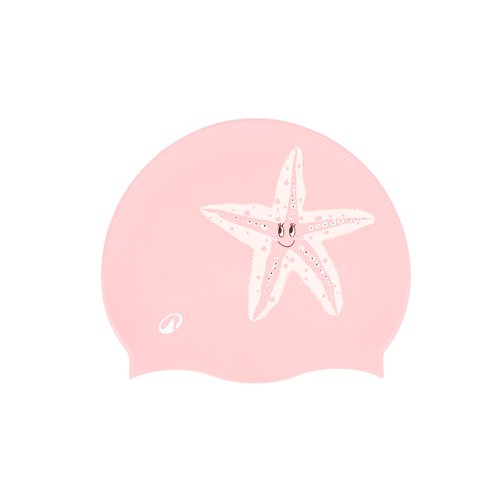 Nabaiji Badekappe Silikon - Starfish rosa