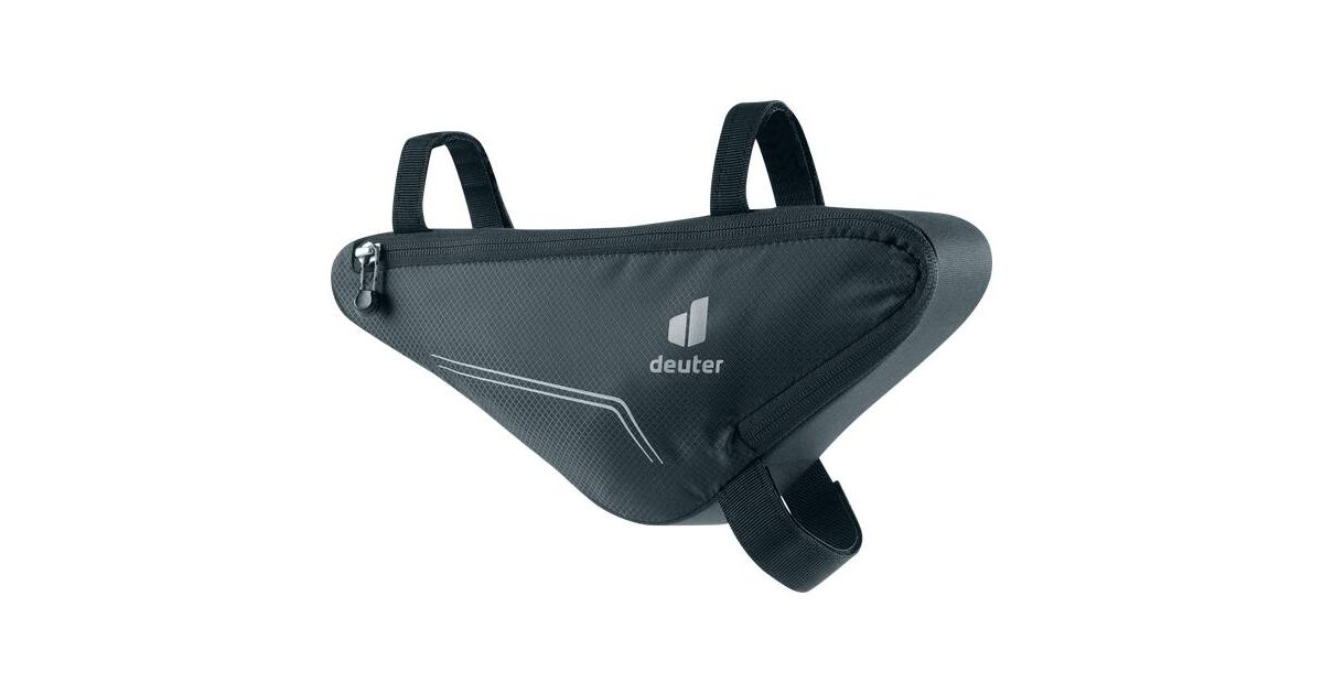 Sacoche De Cadre Vélo Deuter Triangle Front Bag 1.5 – Matériaux Recyclés, Fermeture Velcro, Impressions Réfléchissantes, Fixe Sur Triangle Avant
