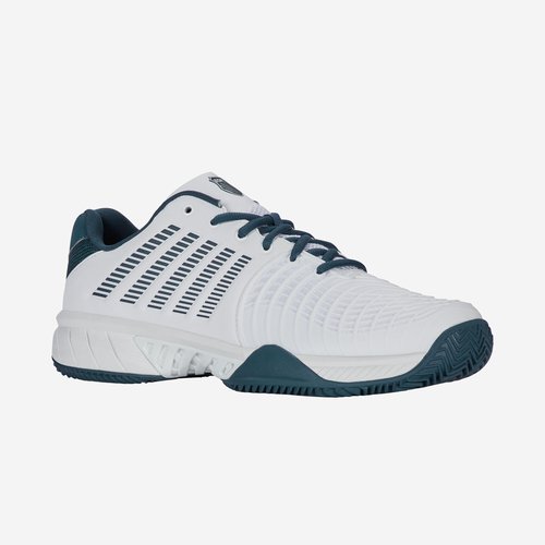 Dunlop Herren Tennisschuhe Sandplatz - K-Swiss Express Light 3 weiß/blau
