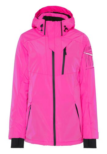 Chiemsee Chiemsee Skijacke, Skipasstasche am Unterarm, wärmend, für Damen, schwarz, pink, S