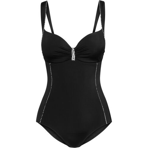Rösch Rösch Badeanzug, gefüttert, für Damen, schwarz/weiß, 38C