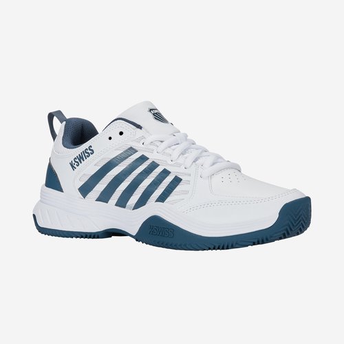 Dunlop Herren Tennisschuhe Sandplatz - K-Swiss Court Express 2 weiß/blau