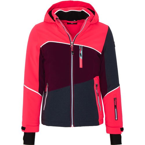 Moorhead Moorhead Skijacke "Glenshee", winddicht, wasserdicht, atmungsaktiv, für Mädchen, neonpink/violett/dunkelgrau, 128