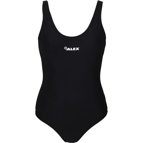 Alex Alex Badeanzug, zeitloses Design, für Damen, schwarz, 36