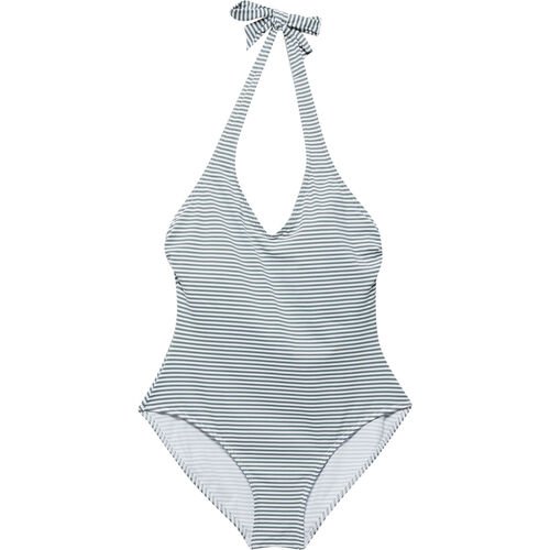 Esprit ESPRIT Badeanzug, Streifen-Muster, für Damen, schilfgrün/weiß, 38