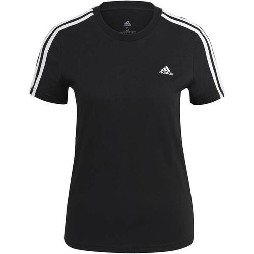 Adidas Damen Shirt LOUNGEWEAR Essentials Slim 3-Streifen