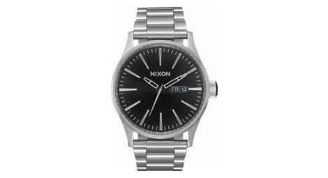 Nixon unisex uhr sentry stahl grau schwarz