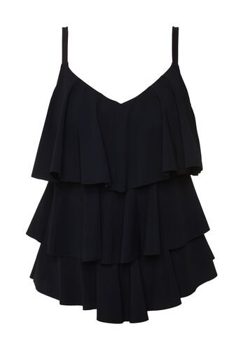 SUNFLAIR Sunflair Badeanzug, Volants, eingearbeitete Softschalen, für Damen, schwarz, 40C