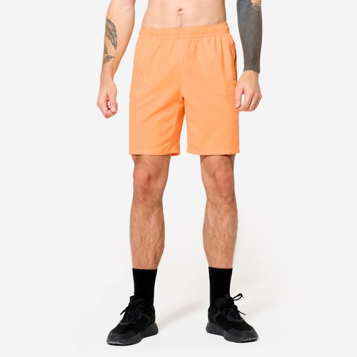 Domyos Shorts Reißverschlusstaschen - orange