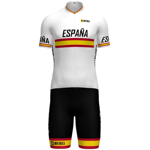 Inverse Set (Radtrikot + Radhose) SPANISCHE NATIONALMANNSCHAFT 2025 Set (2 Teile), für