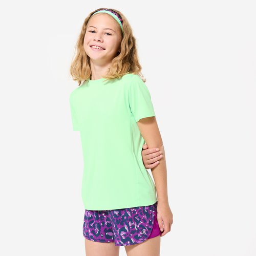 Decathlon T-Shirt Kinder atmungsaktiv - neongrün