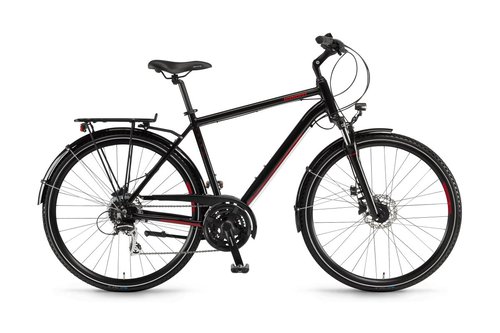 Winora Domingo 24 Disc Trekking Fahrrad schwarzrot 2021 52cm  Trekkingräder