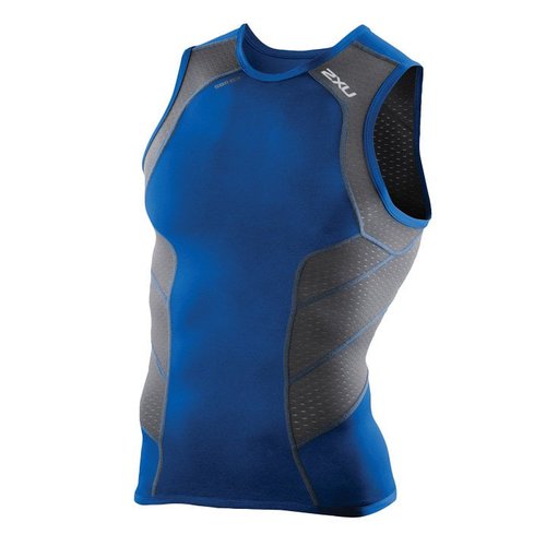 2xu Tri Singlet Perform blau-schwarz, für Herren
