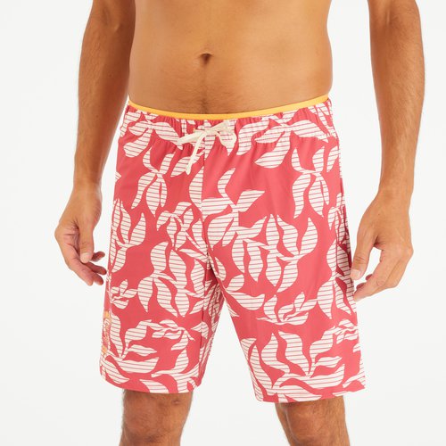 Nabaiji Schwimmshorts lang Herren - 100 orga/rot