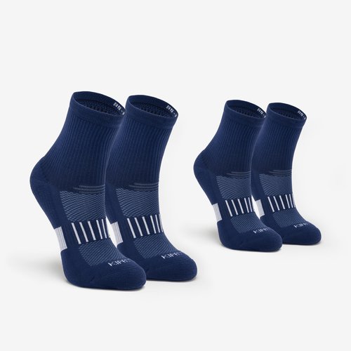 Kiprun Laufsocken Kinder Mid 2er-Pack - 500 Comfort blau