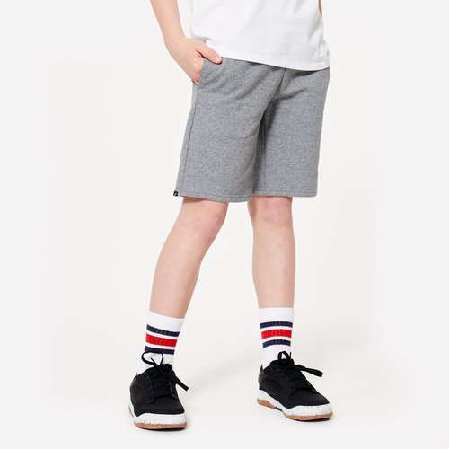 Domyos Shorts Kinder Baumwolle - graumeliert