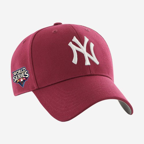 47 Brand Casquette de Baseball Adulte - 47 Brand NY World Series 2009 bordeau