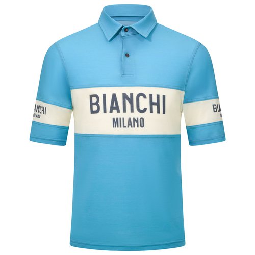 Bianchi Milano Retro Polo-Shirt, für Herren