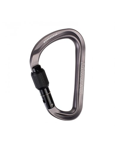 Mammut Karabiner Workhorse HMS Screwgate, grey Karabiner Art - HMS Karabiner, Karabiner Farbe - Grau, Schnapper Art - Schrauber,