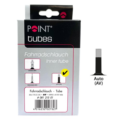 Point Fahrradschlauch Point 20 x 1.75/2.125 Schrader 40 mm