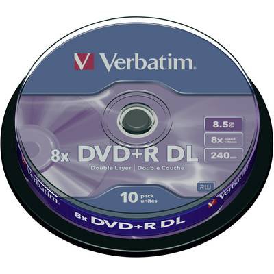 Verbatim 43666 DVD+R DL Rohling 8.5 GB 10 St. Spindel