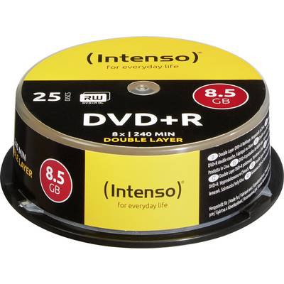 Intenso 4311144 DVD+R DL Rohling 8.5 GB 25 St. Spindel