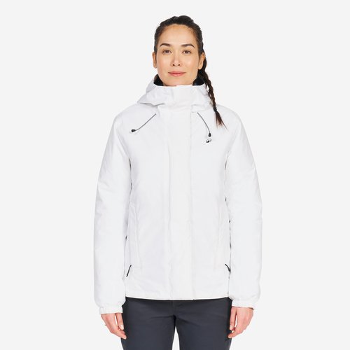 Tribord Regenjacke Segeln Damen warm wasserdicht - 100 weiss