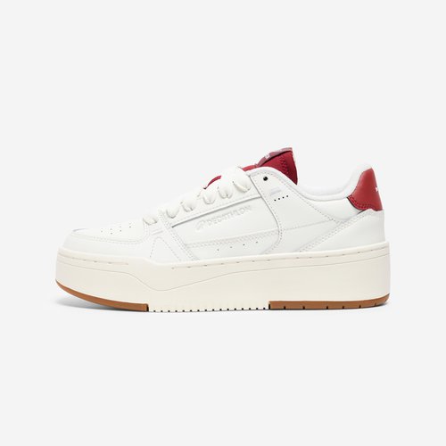 Decathlon Sneaker Damen - CJ80 Platform weiß/bordeaux