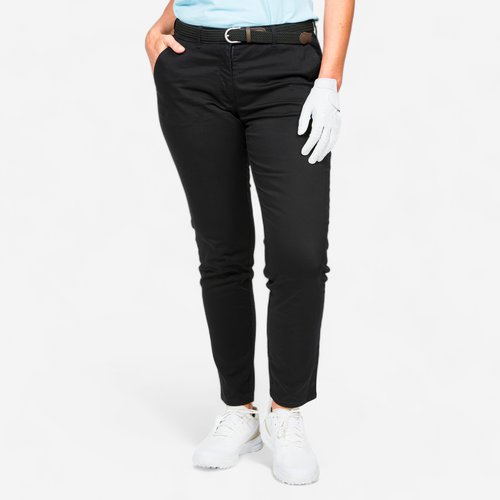 Inesis Damen Golf Hose Baumwolle - MW500 schwarz