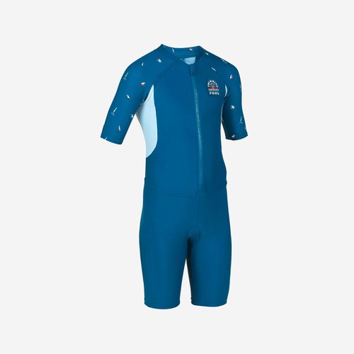 Nabaiji Gebraucht - Schwimmanzug Jungen kurzarm - Shorty 100 marineblau/blau  - GUT
