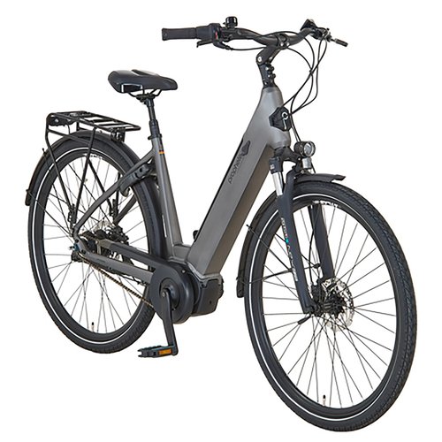 Prophete City E-Bike Geniesser 3.0 Damen Grau Metallic Matt 28 Zoll