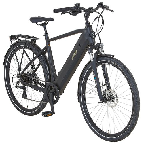 Prophete Trekking E-Bike Entdecker 2.0 Herren Schwarz Matt 28 Zoll