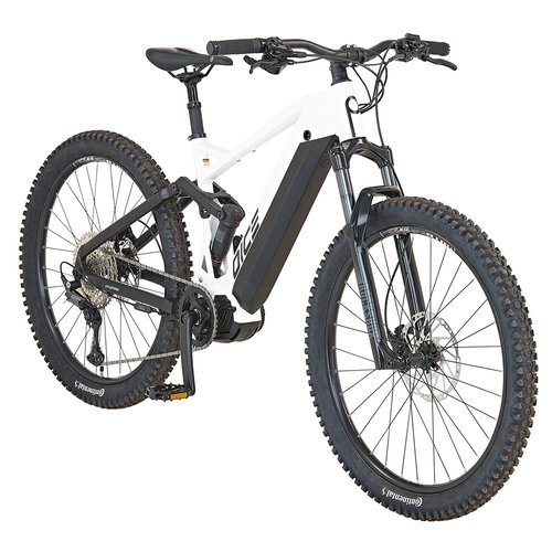 Prophete E-Bike MTB Dice 5.0 Full-Suspension Weiß-Schwarz Matt 27,5 Zoll