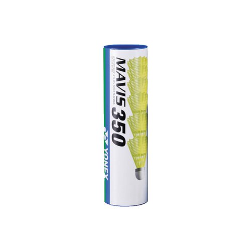 Yonex Federbälle Yonex Mavis 350 6er Gelb Geschwindigkeit Mittel