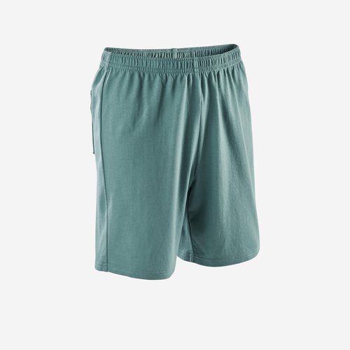 Domyos Shorts Basic Baumwolle Kinder khaki