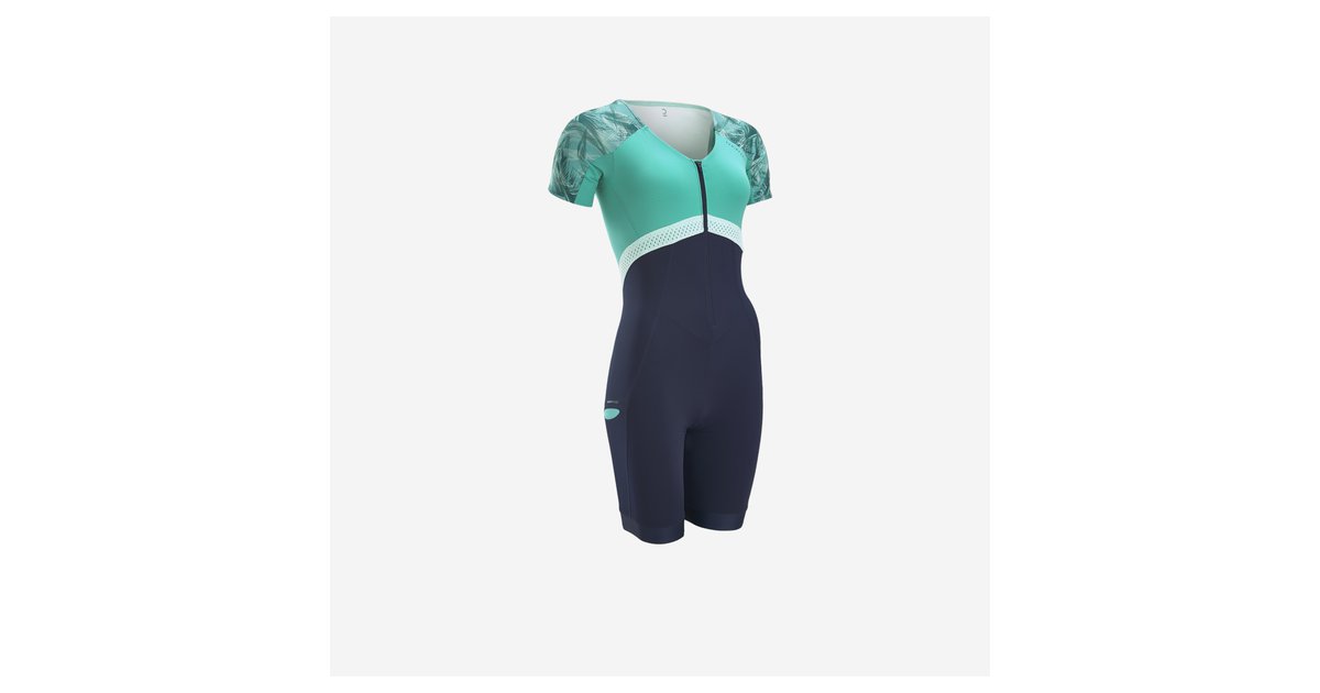 Triathlon-Anzug Damen – Einteiler Radtrikot Mit Polster, 3D-Schnitt & Anti-Rutsch-Band, Für Schwimmen & Radsport