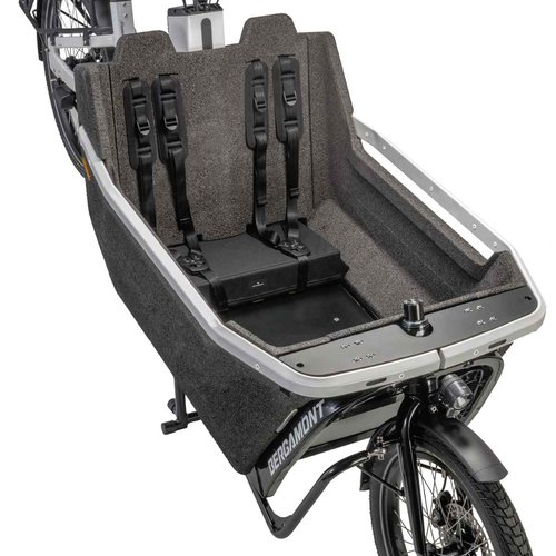 Bergamont LJ EPP Kids Bench Sitzbank inkl. Gurtsystem für E-Cargoville LJ schwarz  E-Bikes Urban  Compact